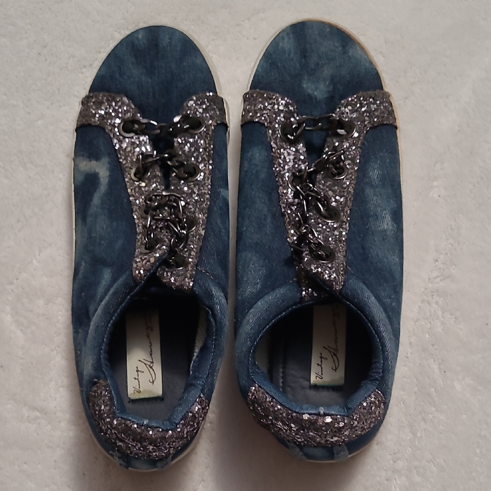 Vintage Havana Washed Denim Sparkle Sneakers